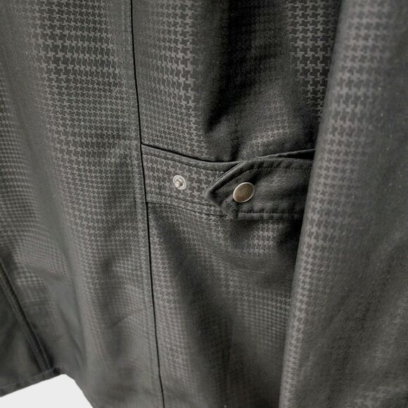 Free Tech Hooded Jacket Womens L 12-14 Black Full Zip Water Resistant Waist Tabs - Picture 5 of 15